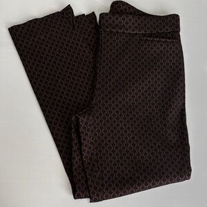 Chico's Black Patterned Women's Pants